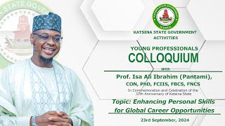 Katsina States 37th Anniversary  Young Professionals Colloquium  Prof Isa Ali Pantami CON [upl. by Dnaltiac]