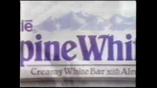 1990 Nestle Alpine White Candy Bar Commercial [upl. by Ballard]