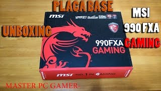 UNBOXING Placa base MSI 990FXA GAMING AMD [upl. by Rafaellle]