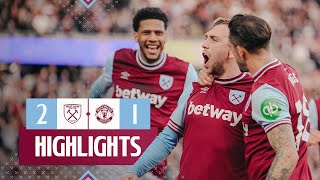 West Ham 21 Manchester United  Late Penalty Secures The Three Points  Premier League Highlights [upl. by Arlana]