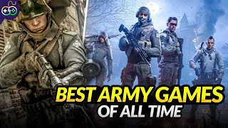 10 MindBlowing Video Games Based On Army  Best Military Games Ever Made [upl. by Shirlee402]