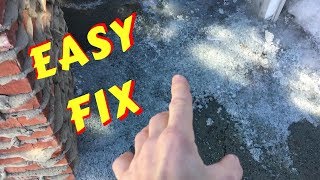 How to prevent ice buildup on sidewalks from dripping gutters [upl. by Slinkman]