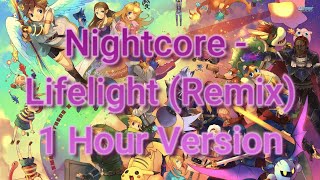 Nightcore  Lifelight Remix 1 Hour Version [upl. by Rap]