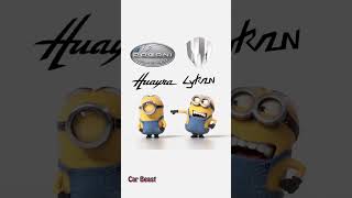 Pagani Huayra Vs Lykan hyper sport minions style funforyou funny status trending car tiktok [upl. by Meid276]