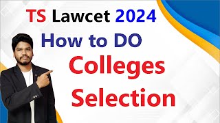 How to do Exercising Web optionsTS Lawcet 2024 [upl. by Annavahs536]