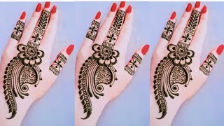 easy arabic mehndi design diwali special finger mehndi for hand simple mehndi 2024 mehndi [upl. by Metah924]