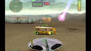 Vigilante 8 Arcade Gameplay quotYquot The Alien quotSecret Base Nevadaquot PS1 [upl. by Oneg]