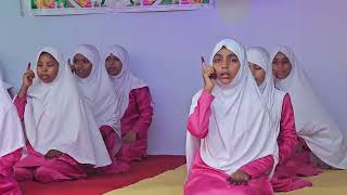 Action song by students of MADARSA RAUZATUL MOMINAAT LAMJANA Wahi khuda hai [upl. by Ahsienaj]