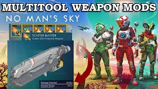 Best Multitool Weapon In No Mans Sky  How To fight Sentinels in NMS  NMS Derelict Freighter [upl. by Aidnahs57]