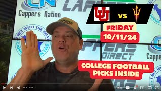 College Football Picks today 101124 Utah vs Arizona State [upl. by Eldoree]