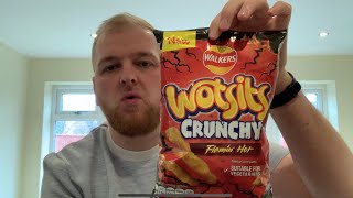 Walkers Wotsits Crunchy Flamin’ Hot Flavour  Review [upl. by Fuhrman]