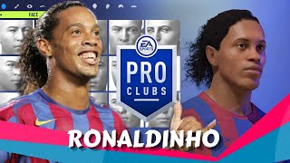 FIFA 22 Ronaldinho Pro Clubs Creation [upl. by Ahkeber]