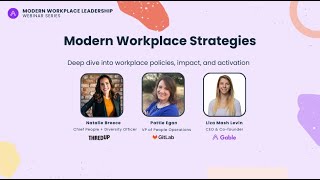 Modern Workplace Policies GitLab amp thredUP [upl. by Gundry408]