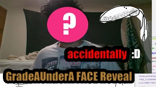 GradeAUnderA Real Face Reveal accidentally on stream [upl. by Limaa]