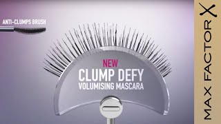 Clump Defy Volumising Mascara  Max Factor MakeUp Commercial [upl. by Idou]