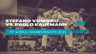 Stefano Vomiero CHI vs Pablo Kaufmann ARG 81 kg  ITF World Championships 2023 TampereFinland [upl. by Aslin]