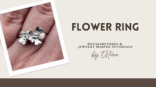 Flower Jewelry  Creating a Flower Ring preview  Estona Tutorials [upl. by Raamaj]