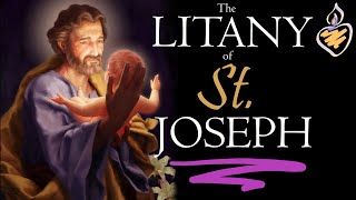 Litany of St Joseph in Latin with English amp Latin Text  Litaniae Sancti Joseph [upl. by Inesita871]