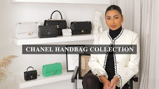 MY CHANEL HANDBAG COLLECTION 2021  Classic flap Jumbo Mini amp WOC [upl. by Aisat]