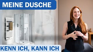 Wie baue ich eine Kermi Ibiza Duschkabine Eckeinstieg auf Montagevideo DIY [upl. by Etteyafal]