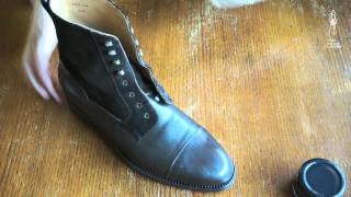 How to apply shoe cream [upl. by Aitekram]