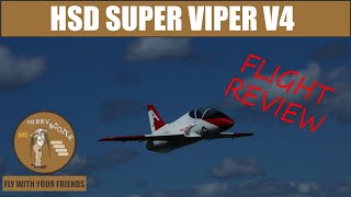 HSD Super Viper V4 Custom Built By RCJETWERX Full Flight [upl. by Codd545]