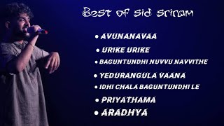 best of sid sriram newsongs [upl. by Analaf371]