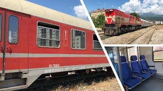 Eisenbahn im Kosovo Mitfahrt im letzten Personenzug Pristina  Peja im ex DB Regio nWagen [upl. by Keslie]