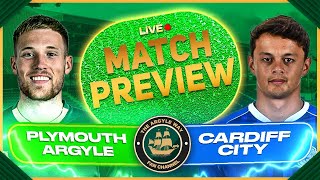 PLYMOUTH ARGYLE VS CARDIFF CITY MATCH PREVIEW CAN IAN FOSTER GET HIS FIRST WIN AS ARGYLE MANAGER [upl. by Arline799]