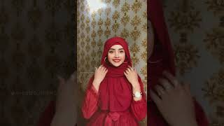 Quick Hijab Tutorial with Chiffon Georgette Scarf  The Hijab Company [upl. by Talyah]