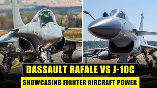 Epic Air Battle Rafale vs J10C Fighter Jets [upl. by Aittam]