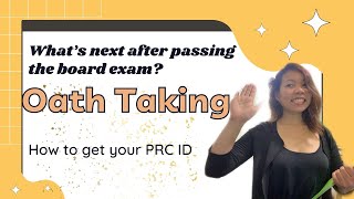 Oath taking amp PRC ID  next step after passing the board Exam Leris Online account [upl. by Granny505]