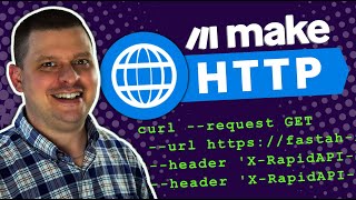 Makecom HTTP Integromat Setup for cURL API GET Request [upl. by Kartis]