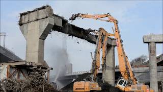 Démantèlement au coeur de léchangeur Turcot [upl. by Couhp]