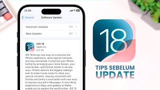 Update iOS 18  Tips Penting yang Perlu Diperhatikan Sebelum Install [upl. by Parrie]