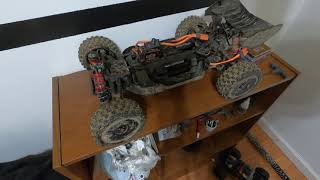 Replacing The Servo in My Arrma Typhon 6s JANKY [upl. by Nalid]