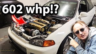 Heres Why This 1994 Honda Civic Makes 600 Wheel Horsepower [upl. by Nayarb]