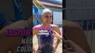 Jasmin Pistelli 🇨🇴 nos habló de sus sensaciones en el sudamericano de natación carreras Cali 2024 [upl. by Aiyotal]