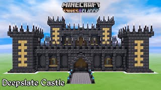 Minecraft Deepslate Castle Build Tutorial  Minecraft Build Tutorial [upl. by Asselim481]