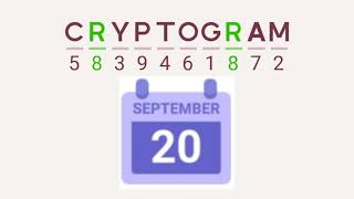 Cryptogram Daily Challenge September 20 2024  Welcome to stockholm Answers [upl. by Breban123]