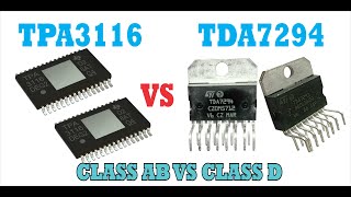 TDA7294 VS TPA3116 D2  electronic tda7294 tpa3116d2 amplifierboard [upl. by Enelegna]