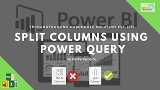 DO NOT USE Text to column use split column in Power Query [upl. by Nowyt25]