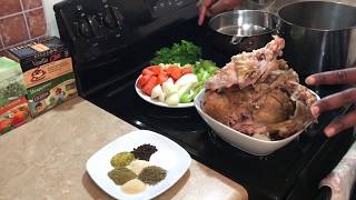 Turkey Broth Using Thanksgiving Leftovers [upl. by Schroder870]