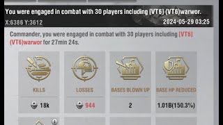 WARPATH Cairo 18k kills report against VT6 [upl. by Nitsyrk262]