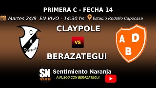 Claypole vs Berazategui EN VIVO  Primera C  Fecha 14  Clausura 2024 [upl. by Kazue]