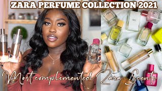 MY MOST COMPLIMENTED AND LONG LASTING ZARA PERFUME COLLECTION 2021 NEW ZARA PERFUMES l LUCY BENSON [upl. by Cartwell541]