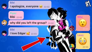 Brawl Stars GROUP CHAT  PART 1  EVERYONES IN LOVE WITH EDGAR [upl. by Orat940]