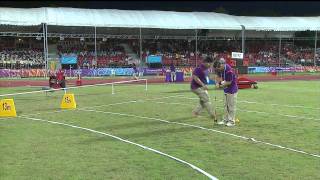 Womens Shot Put Final  Athletics  Singapore 2010 Youth Games [upl. by Tolman381]