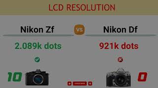 Nikon Zf vs Nikon Df Comparison 34 Reasons to buy the Zf and 4 Reasons to buy the Df [upl. by Jolanta]