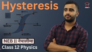 Hysteresis in Nepali  Class 12 Physics Chapter 17  Magnetic Properties of Materials  NEB [upl. by Assel]